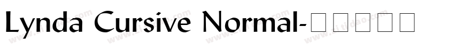 Lynda Cursive Normal字体转换